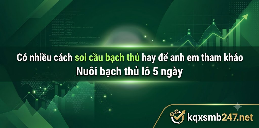 Có nhiều cách soi cầu bạch thủ hay để anh em tham khảo